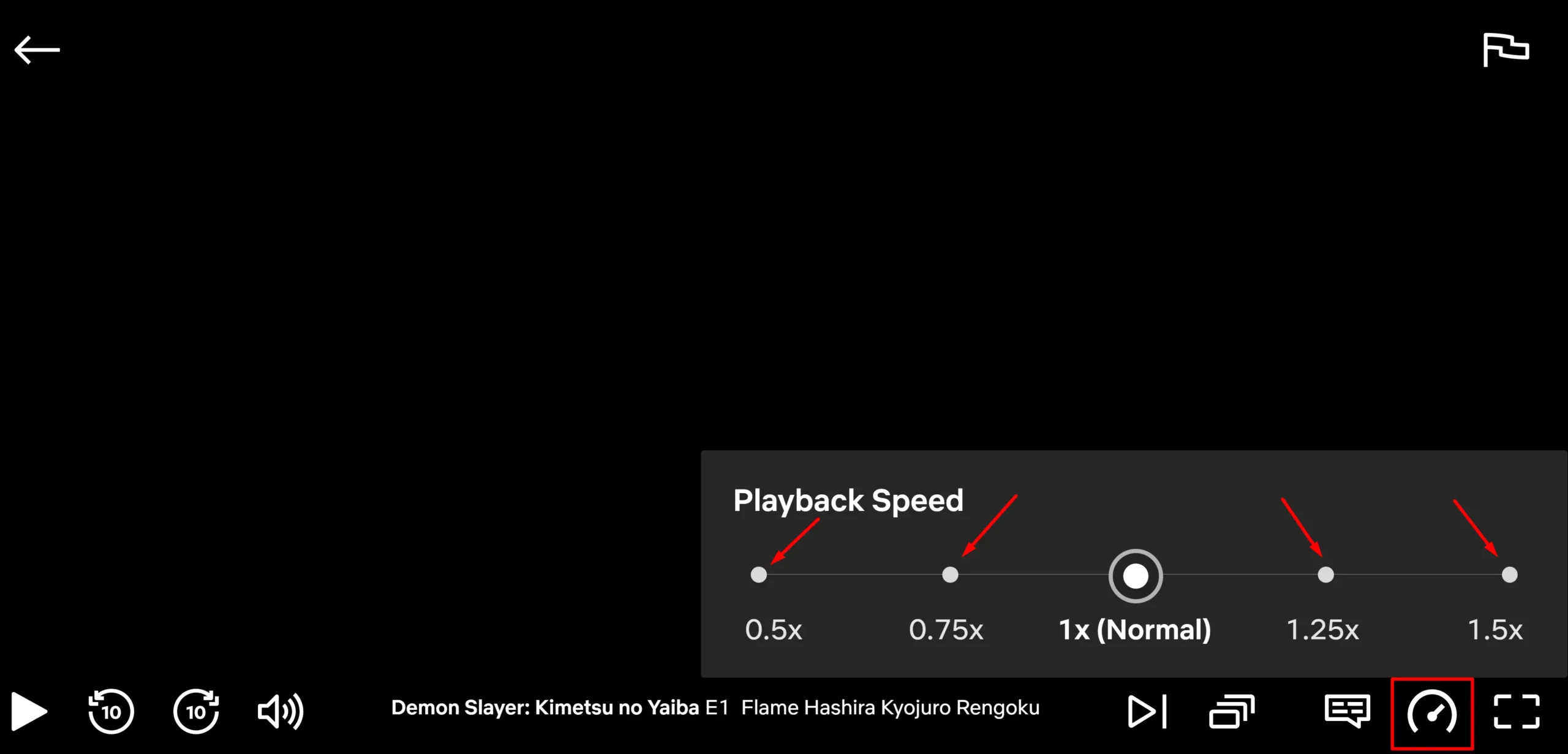 Adjust Netflix Playback Speed on Computer