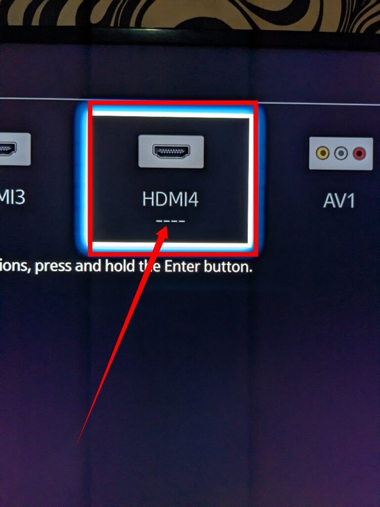 TV Input options