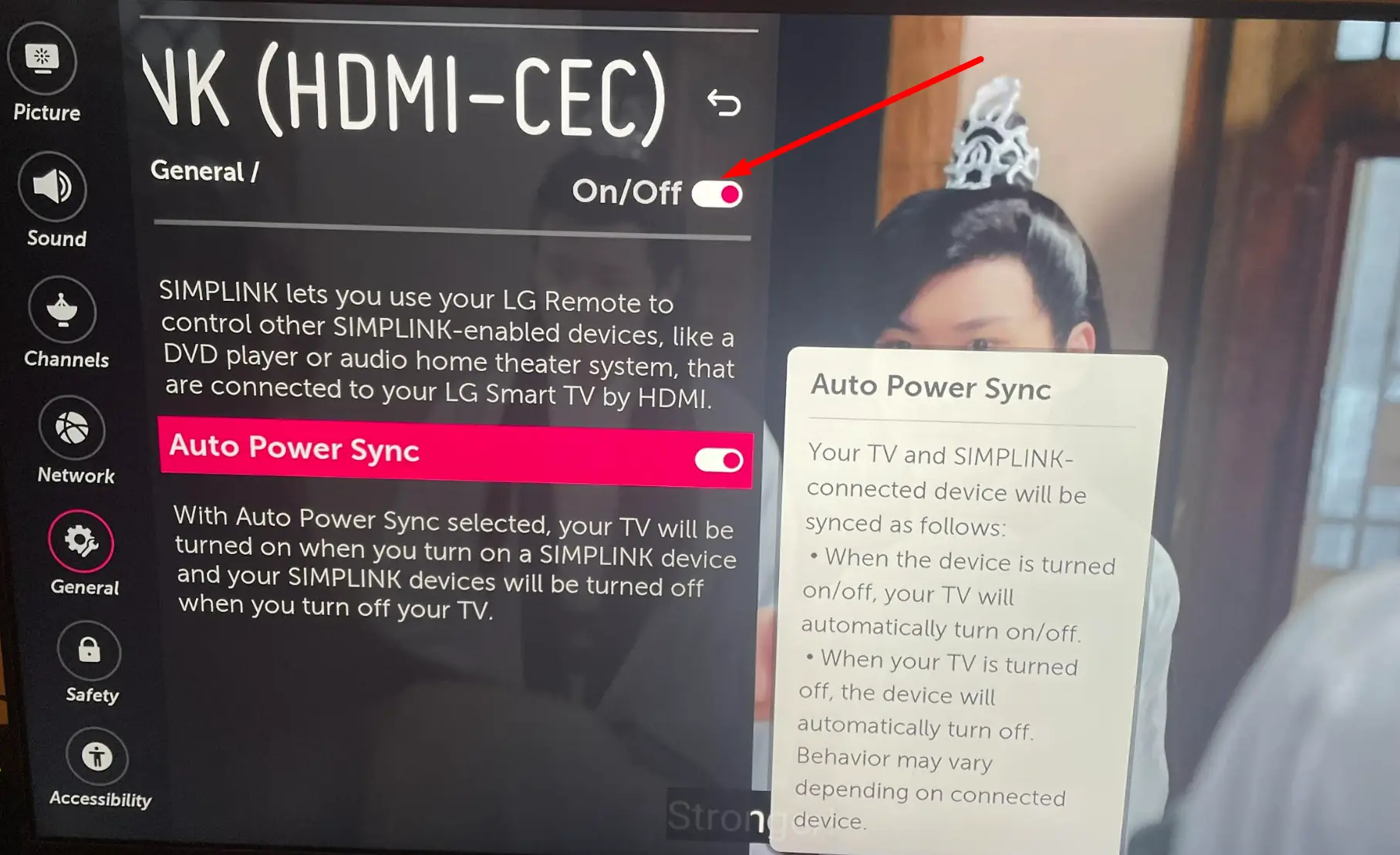 Activate HDMI-CEC on LG TV