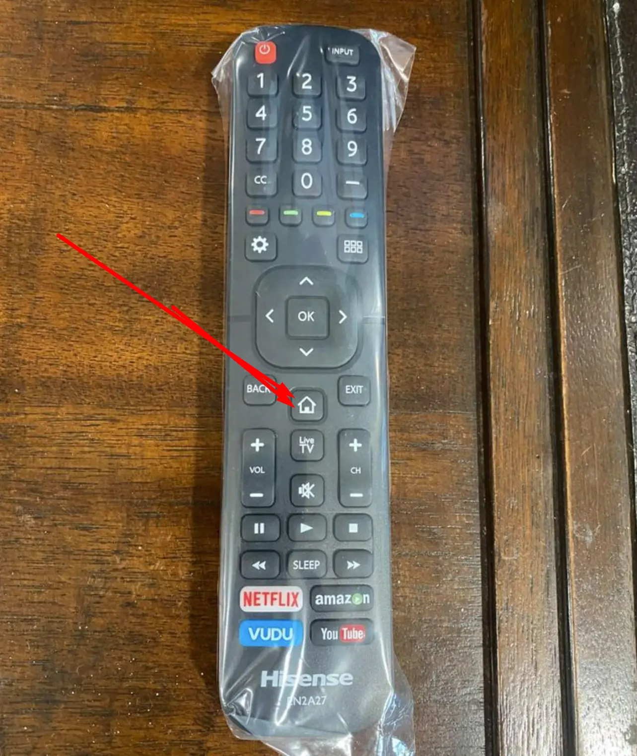 Hisense remote home button