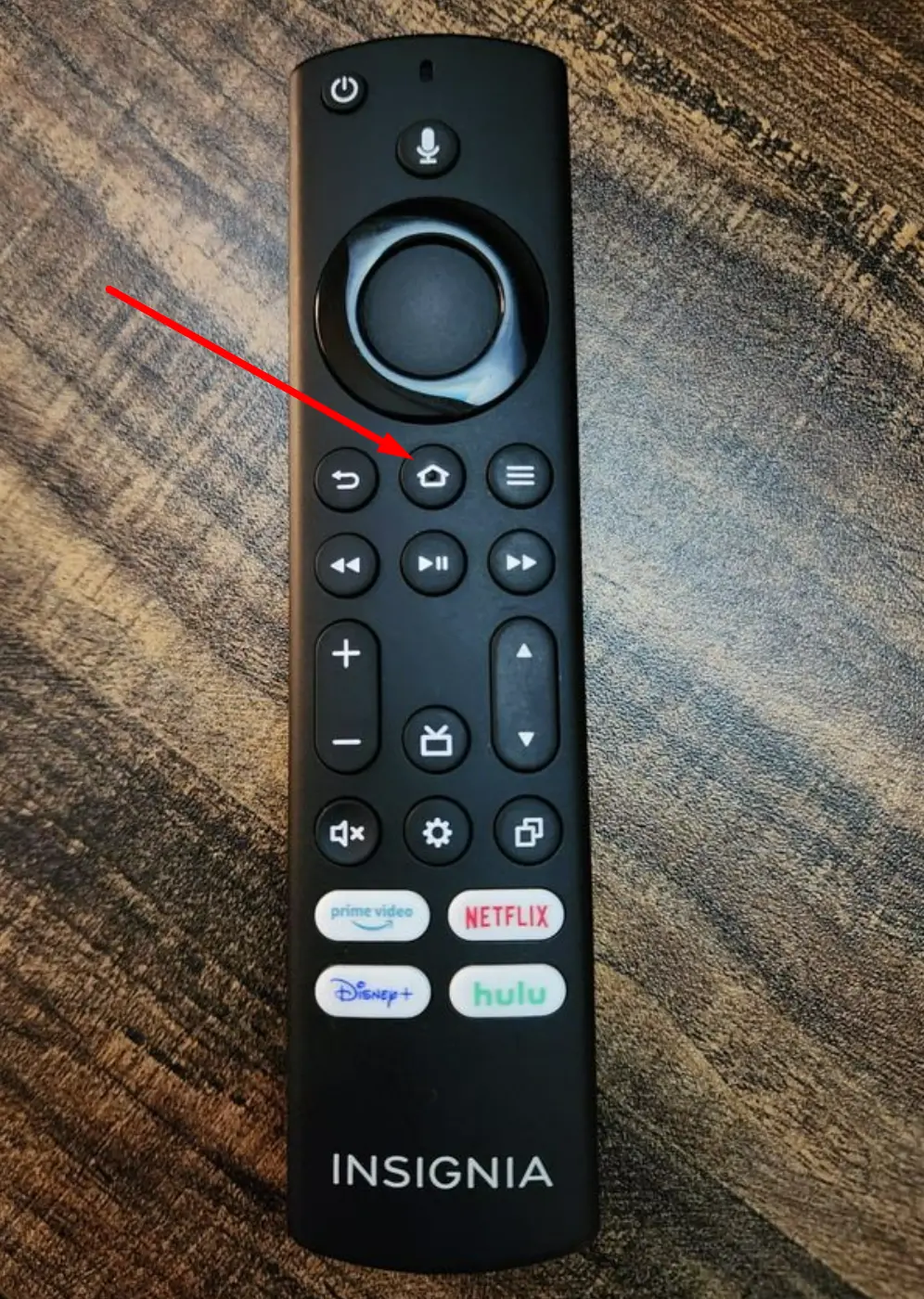 Insignia TV Remote Home Button