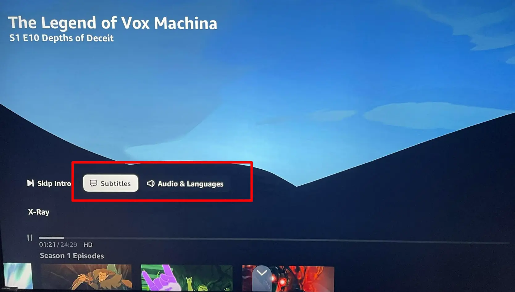 Audio Languages Settings